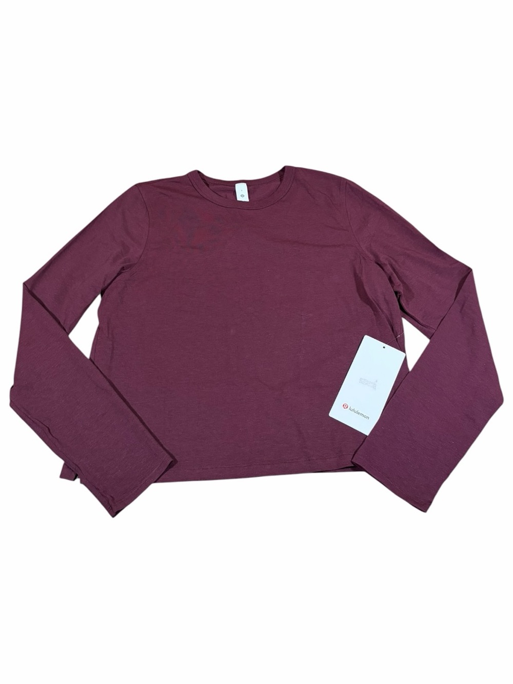 NWT Lululemon Classic-Fit Cotton-Blend Long Sleeve Shirt (Garnet) Size 8